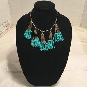 Very lovely Natasha turquoise beaded necklace
